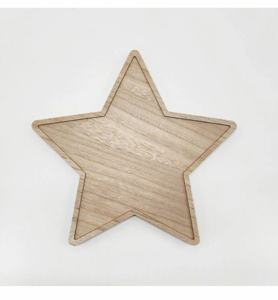 2ct. Americana Wood Trays - USA & Star Shape 4th Of July Or Memorial Day Decor - Image 4 of 4
