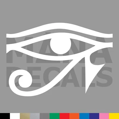 MANA DECALS Eye of Ra Vinyl Die Cut Decal Sticker - Egyptian Sun Protection Symbol