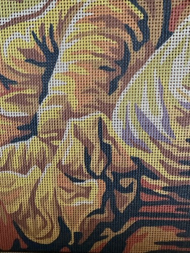 Printed needlepoint canvas Only 50x60 Cm Collection D Art Reeding A Book - Picture 5 of 6