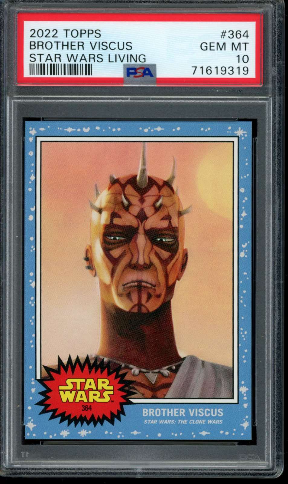 2022 Topps Living Set #364 Brother Viscus PSA 10 Gem Mint SP Short Print