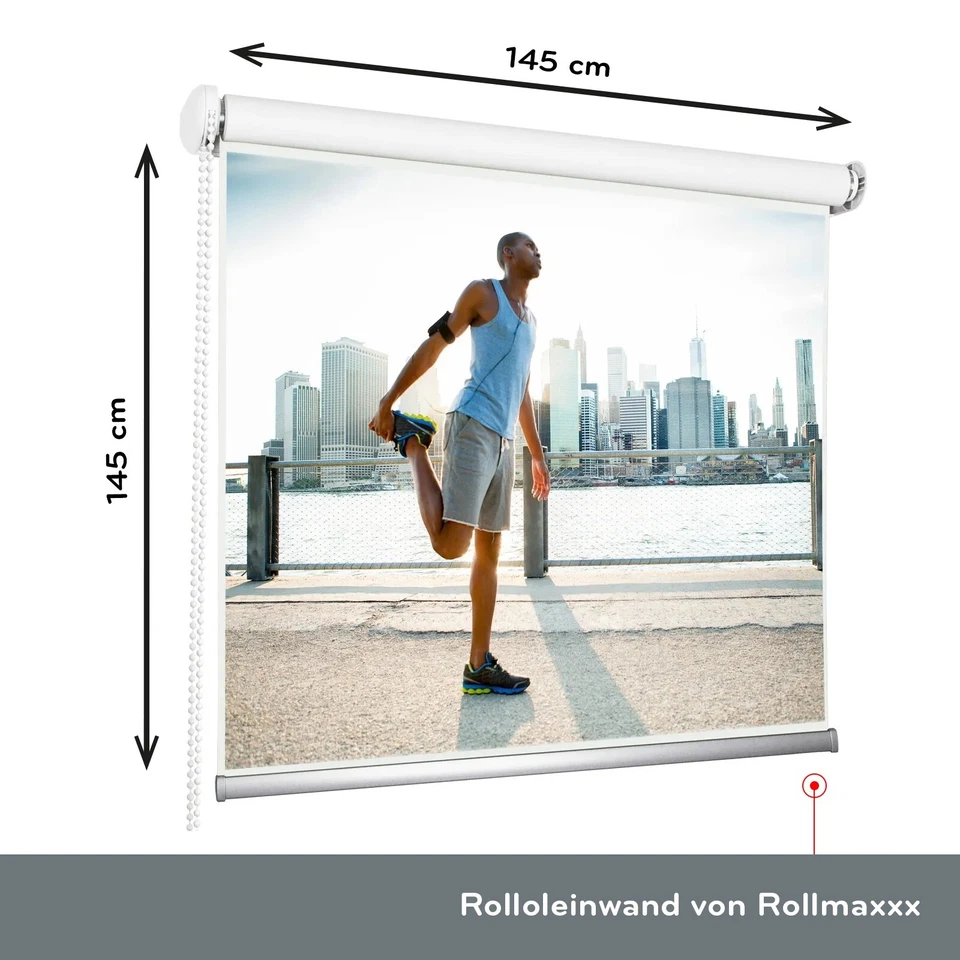 Lienzo en rollo 145 x 145 cm lienzo proyector lienzo pantalla de proyección - Imagen 2 de 4