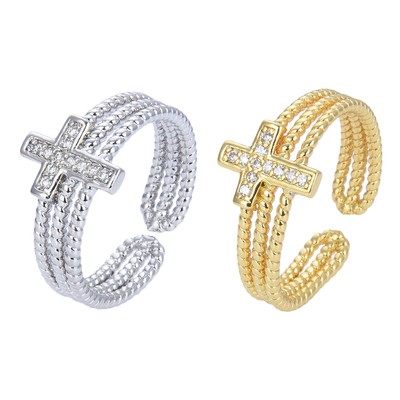  2 Pcs Zirkonring Mit Diamantset Liebhaber Verstellbare Ringe Für Damen Schmuck