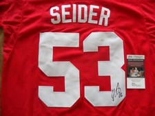 Moritz Seider Autographed Signed Detroit Red Wings Jersey - JSA Certified COA