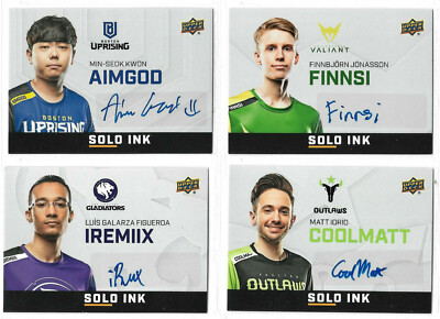 Upper Deck Overwatch League - Autograph & Relic Card Selection NM 