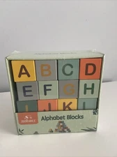 Zookabee Colorful alphabet wooden blocks Stacking Abc NEW