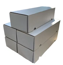 (5x) 580 CT COUNT Corrugated Cardboard Storage Box-Sport Trading Card Boxes