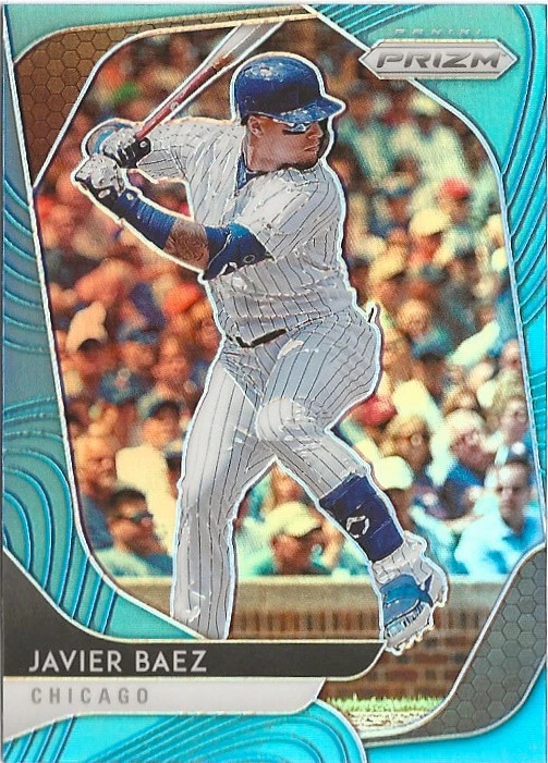 2020 Panini Prizm Javier Baez Blue Prizm SP #180