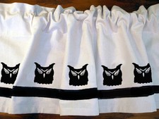 Owl Bird Owl Head Baby Owl Window Valance Curtain Choice of Colors