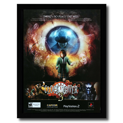 「CLOCK TOWER 3」 ポスター Clock Tower 3 Framed Print Ad/Poster Official PS2 Survival Horror