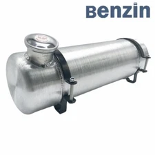 Fuel Tank 2 1/8 Gallons Gas Tank 6'' x 20" Aluminum Spun 1/4'' NPT Outlet -Boat