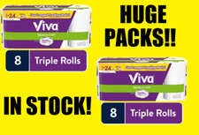 BIG PACK Viva Signature Cloth Paper Towels, Choose A Sheet 8 Triple Rolls 24