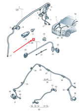 VOLKSWAGEN ARTEON 3H7 EXHAUST FLAP CABLE HARNESS ADAPTER 3Q0971068C
