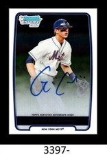 1-2012 BOWMAN CHROME DRAFT AUTO GAVIN CECCHINI METS 
