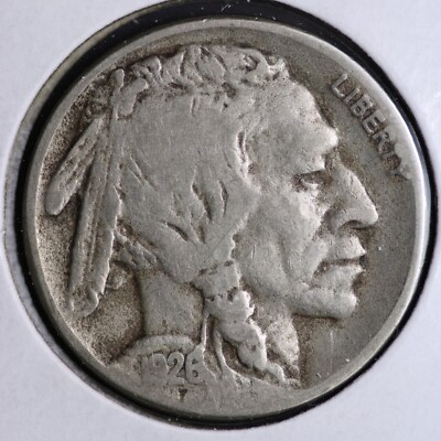 1926-S Buffalo Five Cent Nickel Coin FINE B059