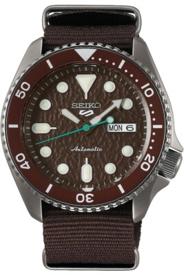 SEIKO SRPD85K1,Men Sport,Automatic,Stainless Case,Fabric,Date,100m WR,SRPD85