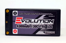 Evolution SHORTY HardCase LiPo 7.4V 4300mAh 120C 2S LCG Battery Pack Low Profile