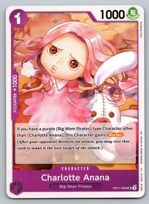 Charlotte Anana OP11-065 Uncommon A Fist of Divine Speed One Piece Near Mint