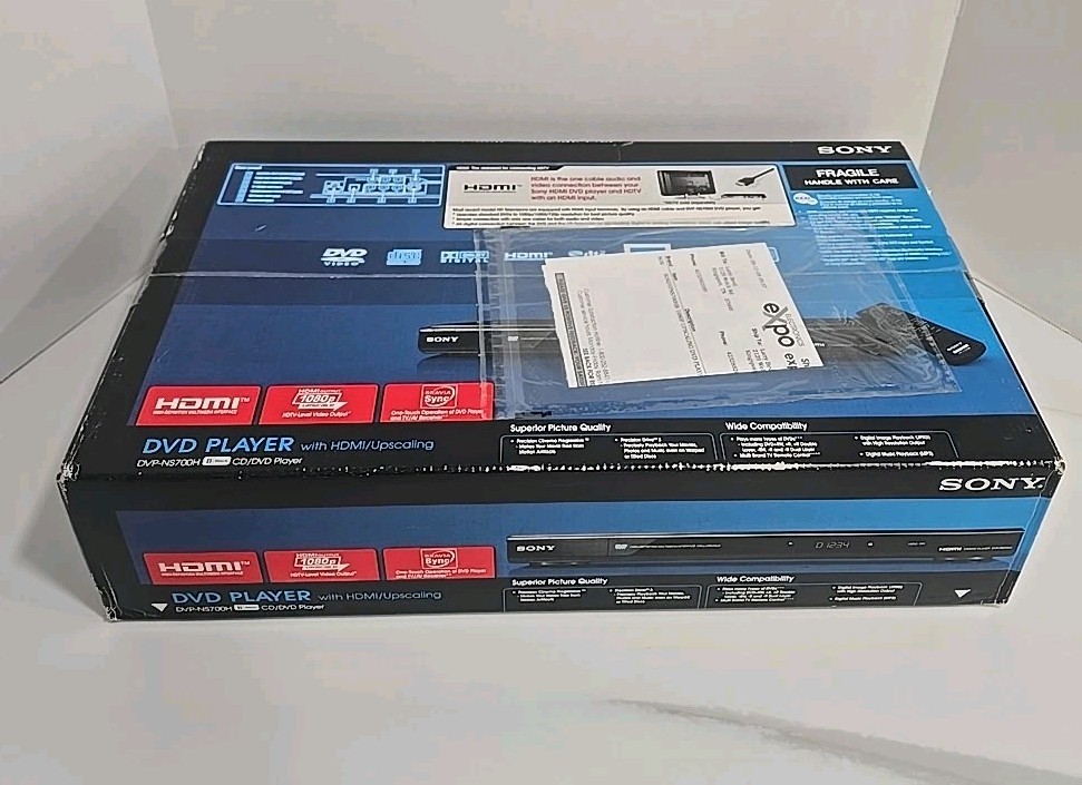 Sony CD/DVD Player DVP-NS700H 1080p Upscaling w/ HDMI FACTORY