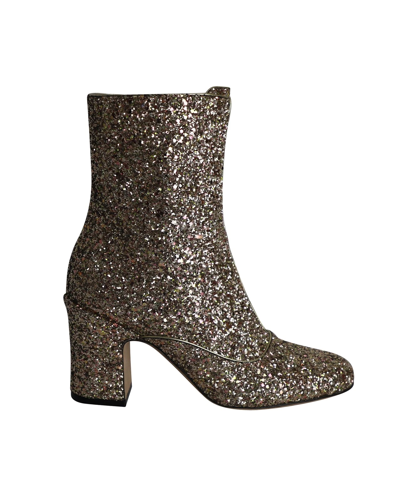 Bottines Dior D Circus paillettes en cuir femme doré pointure 37