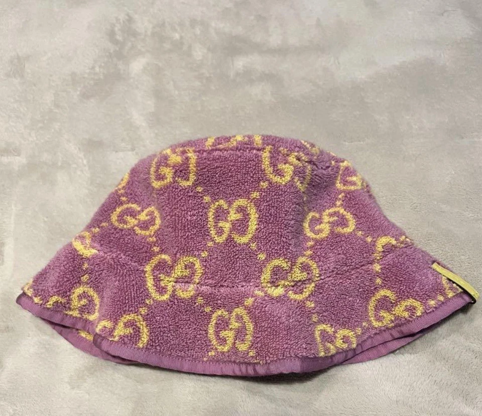 GG Terrycloth Jacquard Sombrero Cubo 782385 3HAZN 8775 Gucci Talla M Foto 4 de 4