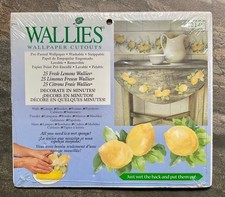 Wallies Wallpaper Cutouts ~ Fresh Lemons ~ 25 in Package  ~ 12149