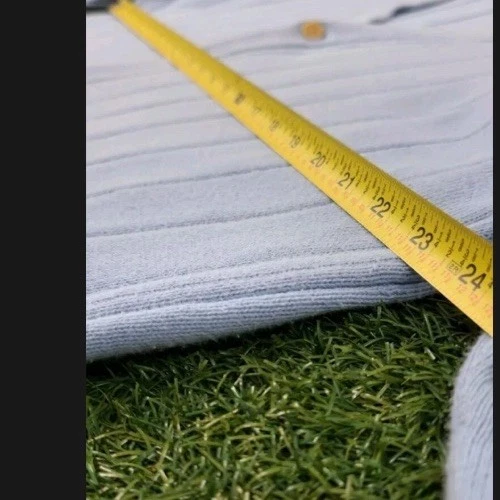 Cárdigan azul claro, talla mediana manchado Foto 3 de 4