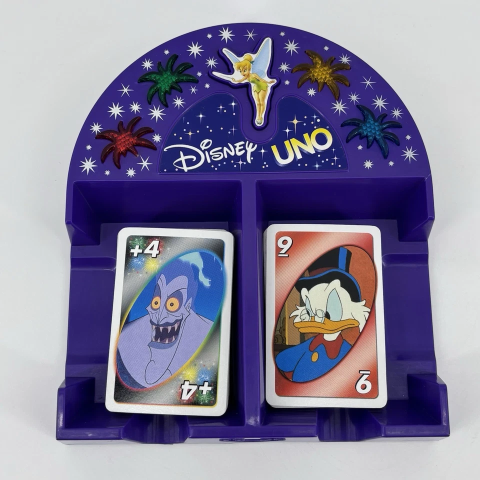 Disney Electronic UNO Family Card Game Mattel 2002 Tested Works! MISSING 8 CARDS - Image 2 of 4