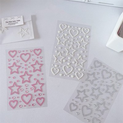 3D Stern Herz Kristall Aufkleber Kinder Geschenke Zum Selbermachen Dekoration Selbstklebend Stick _wo