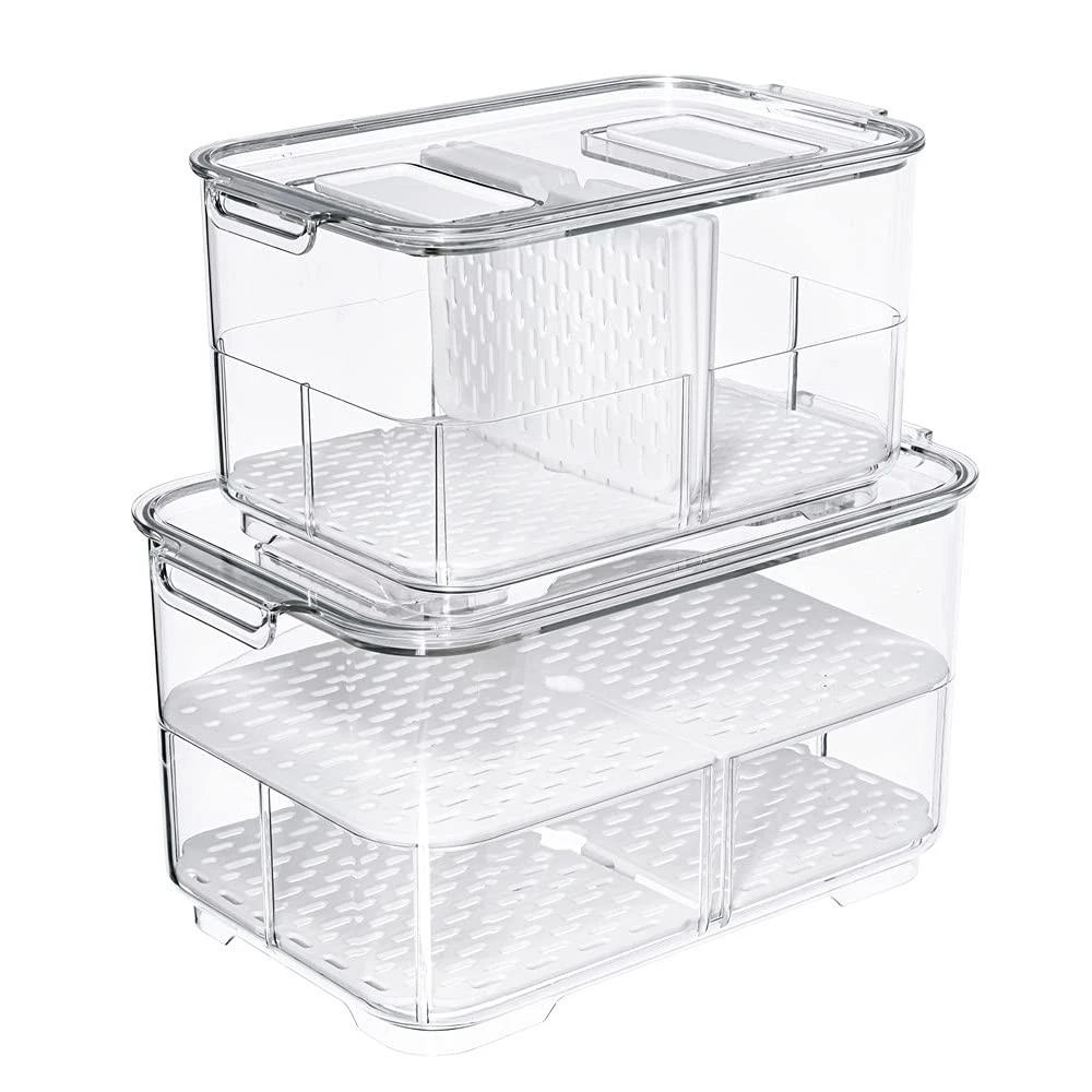 SANNO Vegetable Fruit Storage Containers, Food Storage Containers Fridge Prod...