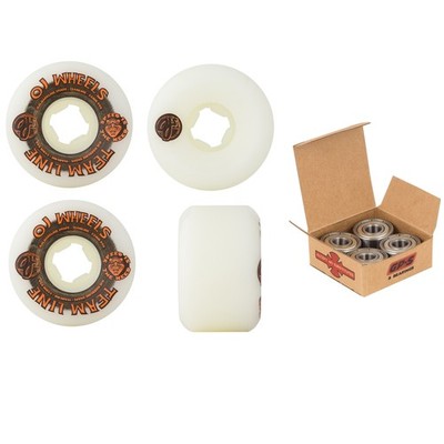OJ Skateboard Wheels and Independent Bearings Combo 55mm Team Line Original Har