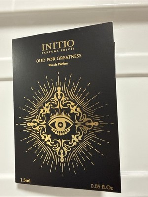 Initio Parfums Oud for Greatness EDP Spray Sample  .05oz/ 1.5 ml New! FRESH!