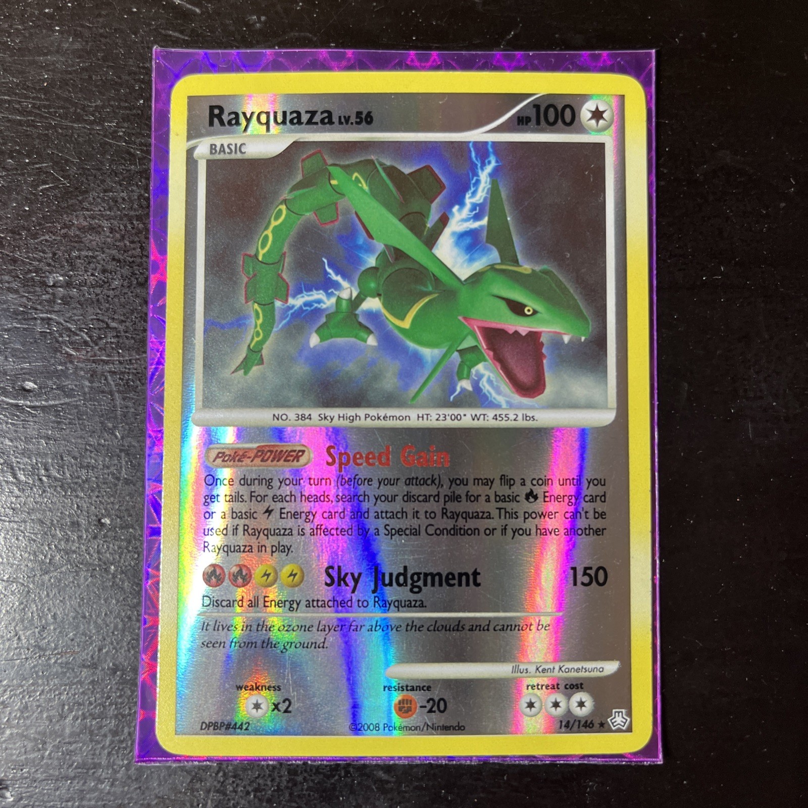 Pokémon TCG Rayquaza Reverse Holo Rare Card Legends Awakened LP 14/146 Pokemon!