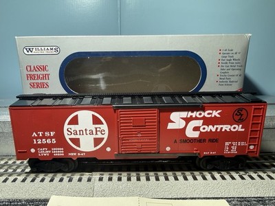 Williams by Bachmann- Santa Fe Shock Control Classic Freight Car Boxcar - NIB