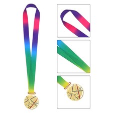 3pcs Basketball Award Prize: Zinc Alloy Medal With Neck Ribbon - Basketball