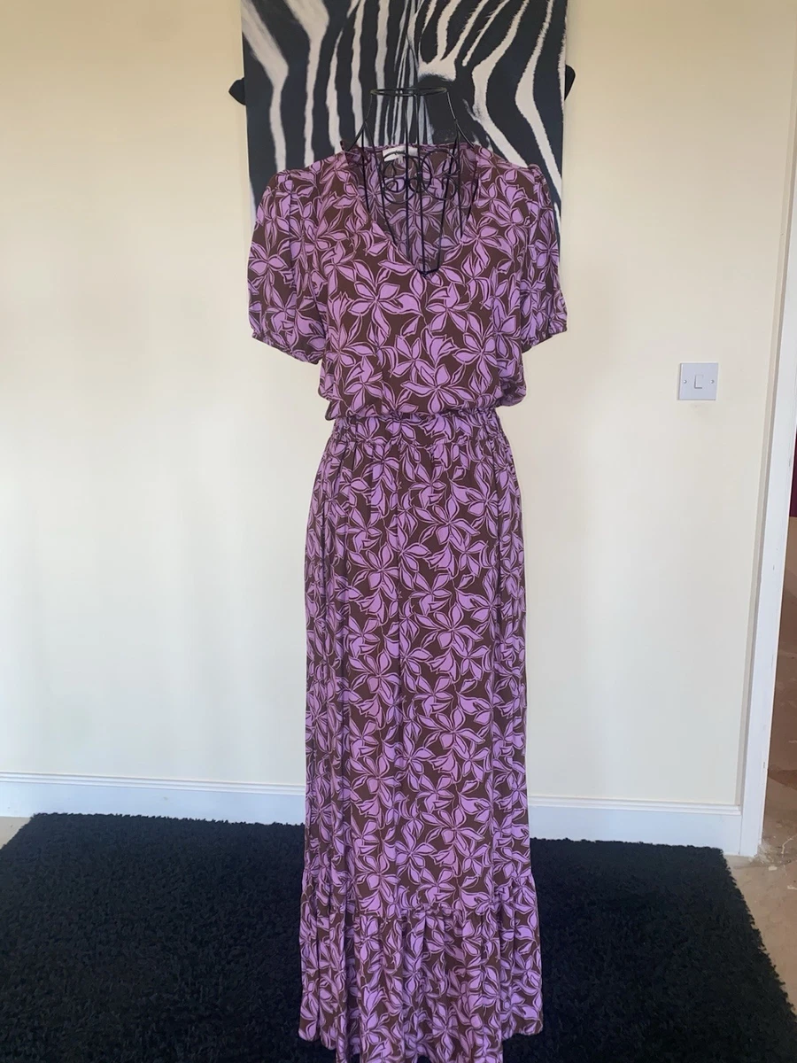 etam purple dress GORGEOUS PURPLE 1970S COTTON PRAIRIE DRESS BY ETAM The Pansy Garden