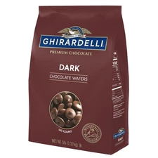Ghirardelli Chocolate Company Dark Chocolate Wafers, 5lb (Pack of 2)