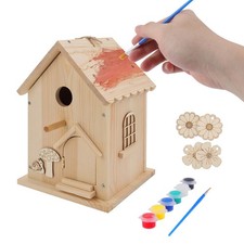 DIY Wooden Bird House Kit for Kids and Adults, Build it Yourself Birdhouse Ki...