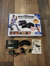 Sega Genesis Classic Console, 1 Controllers 80 Built In Games -Tested