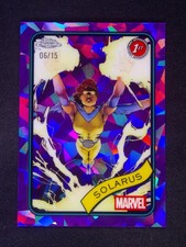 2025 Topps Chrome Marvel Purple Sapphire #8 Solarus 06/15