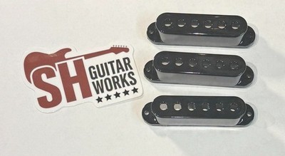 SHG5014  Hot Modern Noiseless Stratocaster Black SSS Pickup Covers Brand New