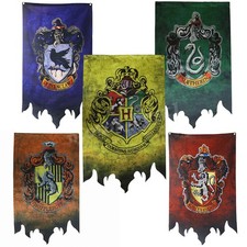 Harry Potter Hogwarts Wappen Banner Alle vier...