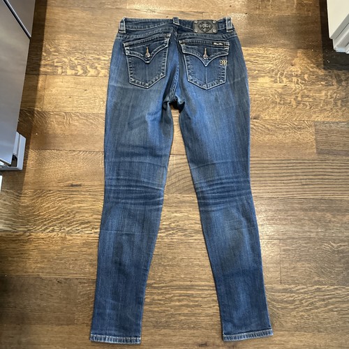 Miss Me Womens Size 28x31 Mid Rise Skinny Medium Wash Blue Jeans (31x30) - Picture 2 of 11