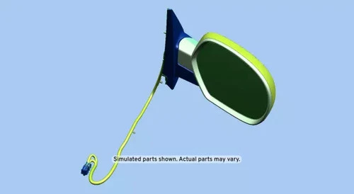 Genuine GM Mirror Asm-O/S Rr View   Bright Chrome 20756774