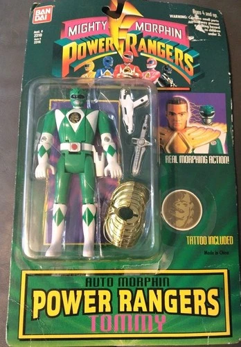 Mighty Morphin Power Rangers: Auto Morphin Green Ranger Tommy; Vintage 1994
