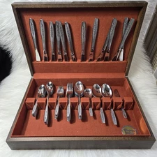 Oneida Simeon & George Rogers SPRING BALLAD Stainless Flatware Lot of 76 Pieces