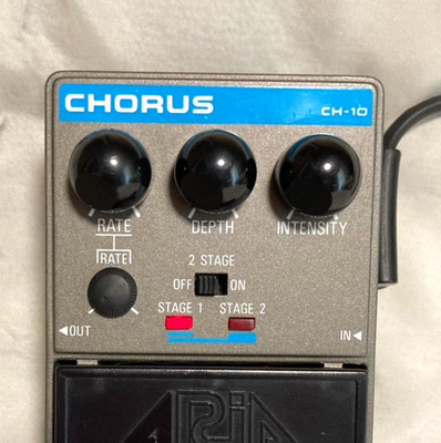 Aria CH-10 Dual Stage Chorus Guitar Effects Pedal 1980s Free