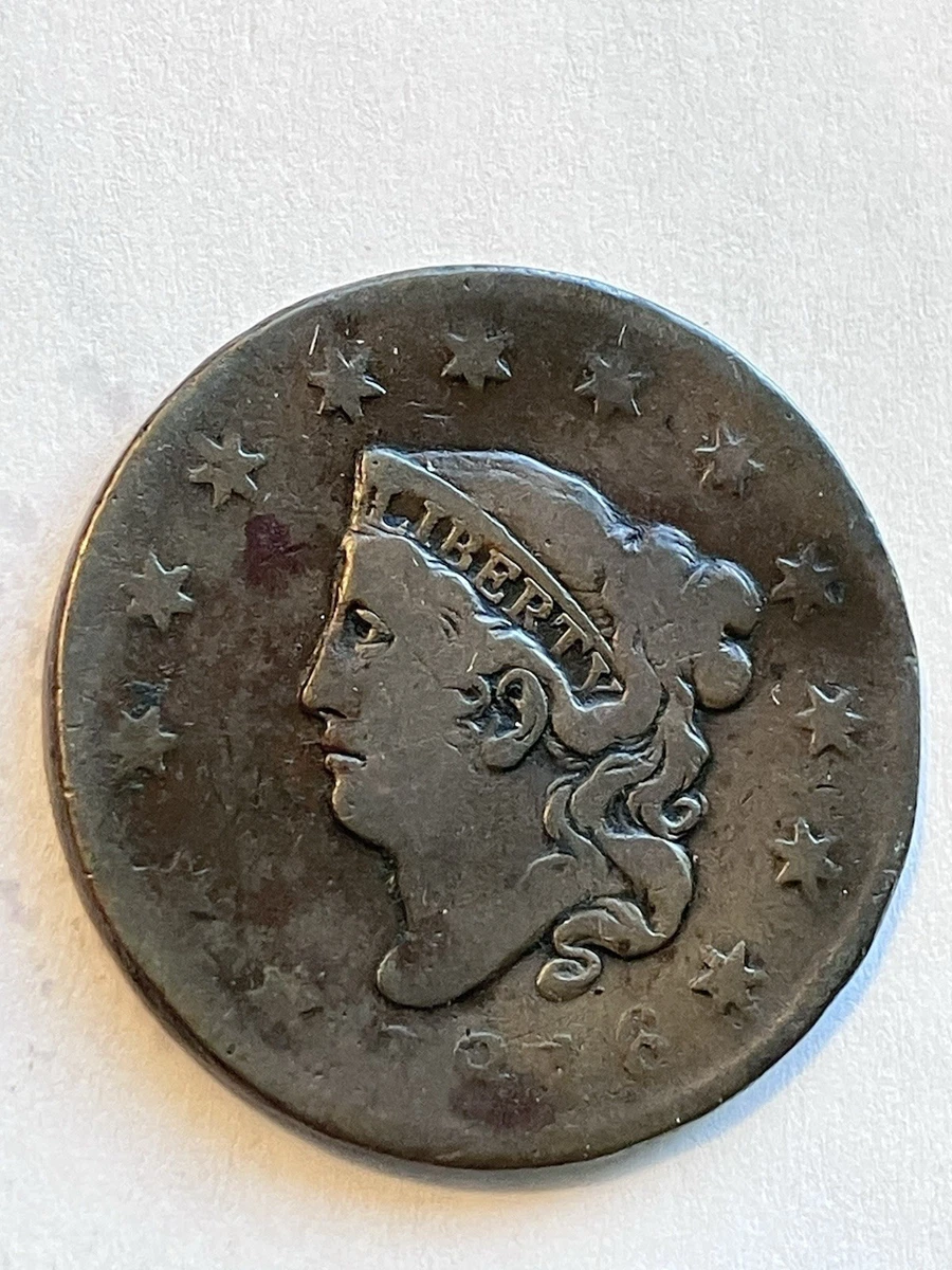1816 Year Coronet Head US Large Cents (1816-1839) for sale | eBay