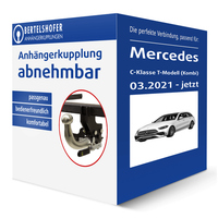 G.D.W. AnhäNgerkupplung Abnehmbar für Mercedes C-Klasse T-Modell (Kombi) S206