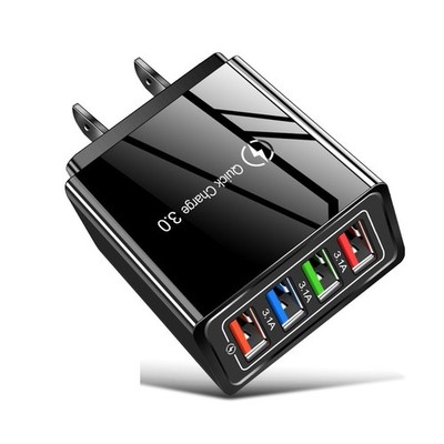 4 Ports USB Charger Quick Charge 3.0 Fast Wall Charging Adapter Block US Plug