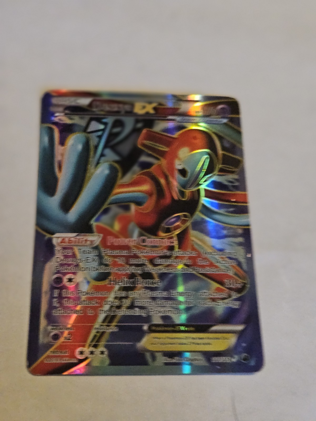 Deoxys EX Pokemon TCG Card Team Plasma Freeze 111/116 FULL ART NM
